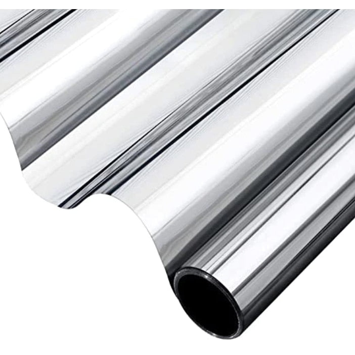 Folie Oglinda Reflexiva pentru Geamuri Interioare Protectie Solara UV 40x200 cm