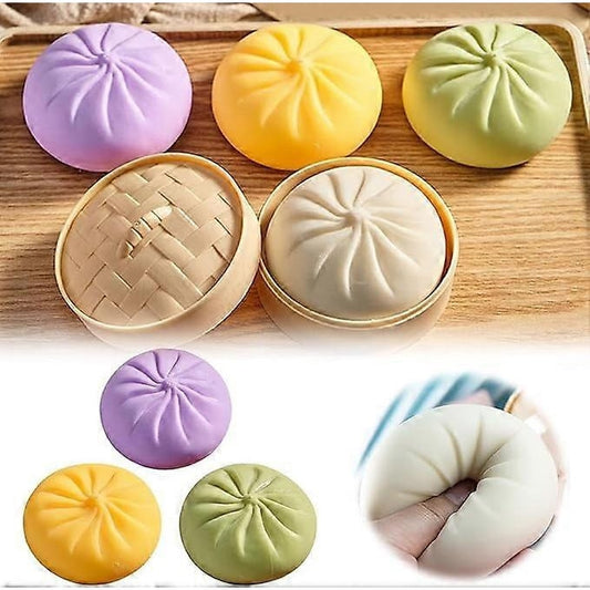 Jucarie interactiva, Mega Rainbow, set de 2026 Giant Glitter Dumpling Squishy, 30x30cm