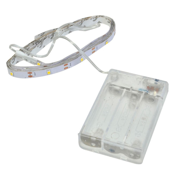 Banda LED autocolanta cu baterii, 2 m, alb cald