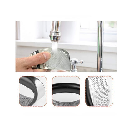 Presa pentru usturoi manuala, curbata, inox, usor de curatat