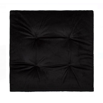 Perna Scaun Decorativa Neagra Velvet 38x38cm