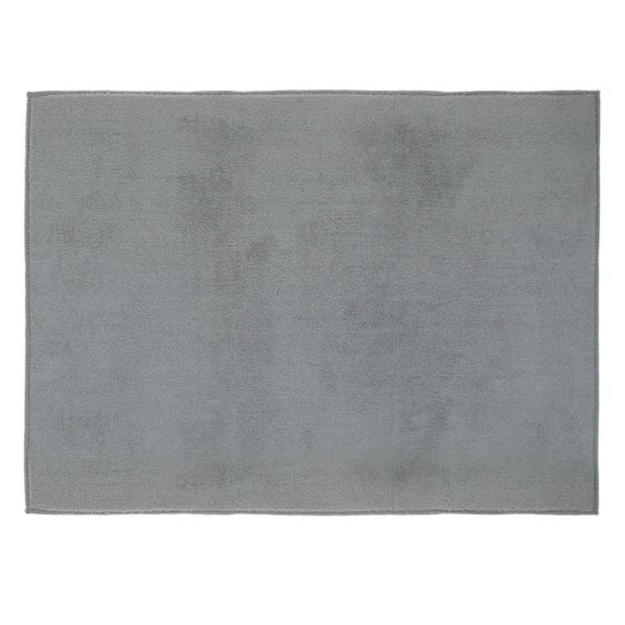 Uscator din plastic cu laveta pentru vase, poliester, gri, 45x3.6x16.5cm