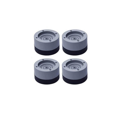 Set 8 Picioruse Suport Anti-Zgomot si Antiderapante pentru masina de spalat, uscator haine, plastic, gri, 6 x 3 cm