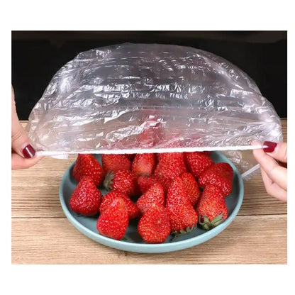 Set folii tip capace cu elastic de unica folosinta pentru conservare alimente, 45cm- 60 buc