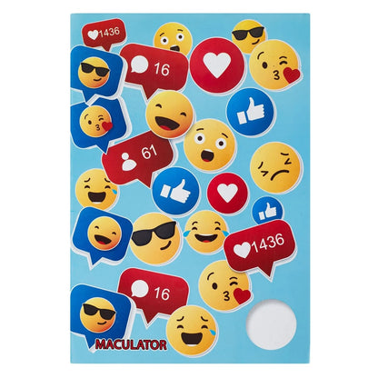 Caiet Maculator A5 cu Model Emoji & Foi Veline - 40F, DAMO